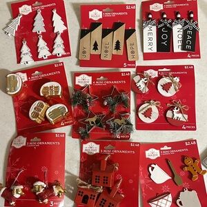 Assorted Holiday Mini Ornaments Set 9 Sets